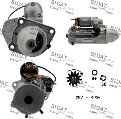 Sidat S24BH0067 - Motorino d'avviamento autozon.pro