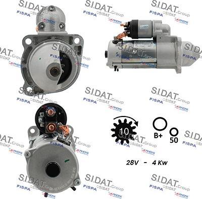 Sidat S24BH0081 - Motorino d'avviamento autozon.pro