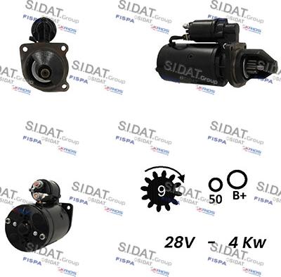 Sidat S24BH0087A2 - Motorino d'avviamento autozon.pro