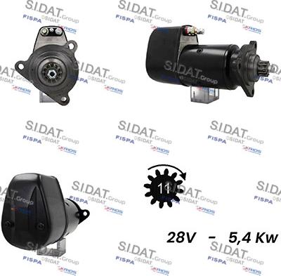 Sidat S24BH0039A2 - Motorino d'avviamento autozon.pro