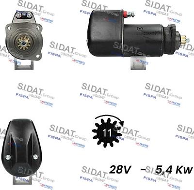 Sidat S24BH0024A2 - Motorino d'avviamento autozon.pro