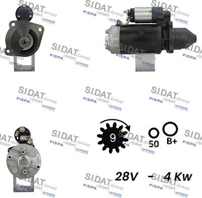 Sidat S24BH0151A2 - Motorino d'avviamento autozon.pro