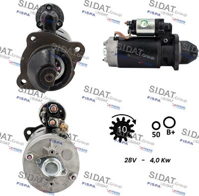 Sidat S24BH0160A2 - Motorino d'avviamento autozon.pro