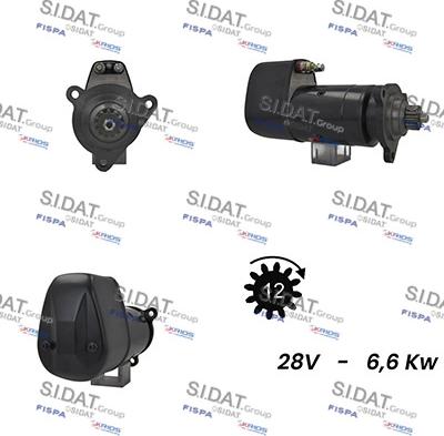 Sidat S24BH0104A2 - Motorino d'avviamento autozon.pro