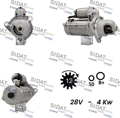 Sidat S24BH0105A2 - Motorino d'avviamento autozon.pro