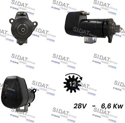 Sidat S24BH0101A2 - Motorino d'avviamento autozon.pro