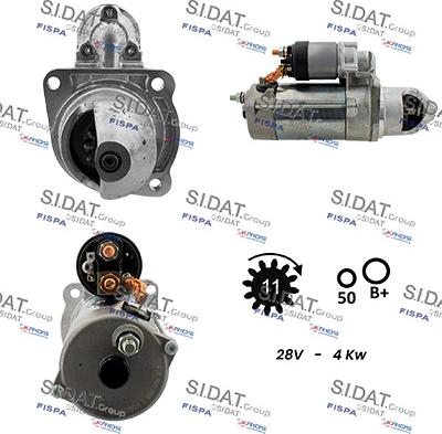 Sidat S24BH0107 - Motorino d'avviamento autozon.pro