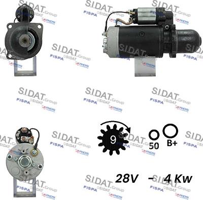 Sidat S24BH0121A2 - Motorino d'avviamento autozon.pro