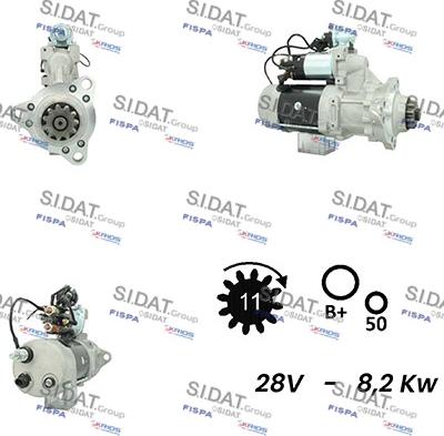 Sidat S24DR0091A2 - Motorino d'avviamento autozon.pro