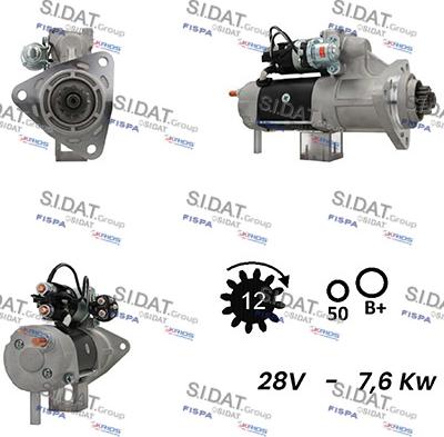 Sidat S24DR0097A2 - Motorino d'avviamento autozon.pro