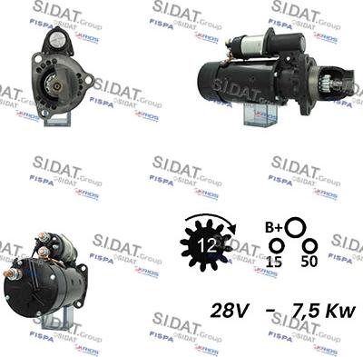 Sidat S24DR0089A2 - Motorino d'avviamento autozon.pro