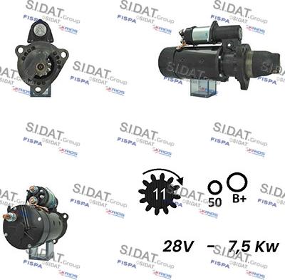 Sidat S24DR0088A2 - Motorino d'avviamento autozon.pro