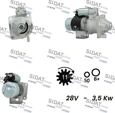 Sidat S24HT0139A2 - Motorino d'avviamento autozon.pro