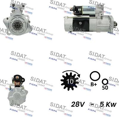 Sidat S24MH0094A2 - Motorino d'avviamento autozon.pro