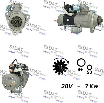 Sidat S24MH0085A2 - Motorino d'avviamento autozon.pro