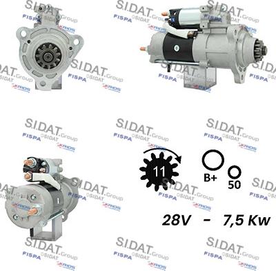 Sidat S24MH0083A2 - Motorino d'avviamento autozon.pro