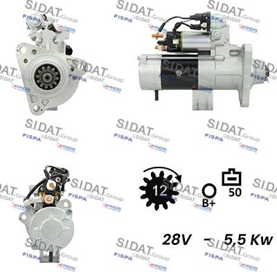 Sidat S24MH0073A2 - Motorino d'avviamento autozon.pro