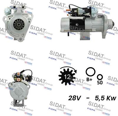 Sidat S24MH0109 - Motorino d'avviamento autozon.pro