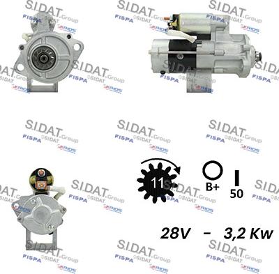 Sidat S24MH0134 - Motorino d'avviamento autozon.pro