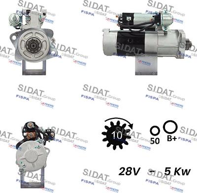 Sidat S24MH0132A2 - Motorino d'avviamento autozon.pro