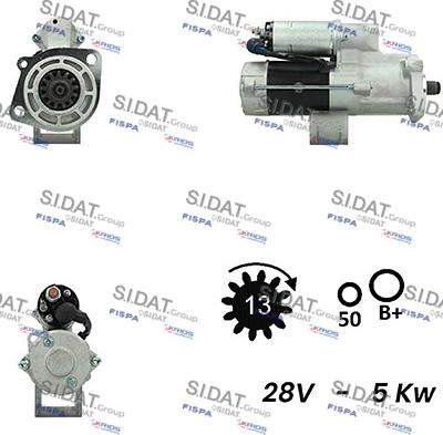 Sidat S24NK0030A2 - Motorino d'avviamento autozon.pro