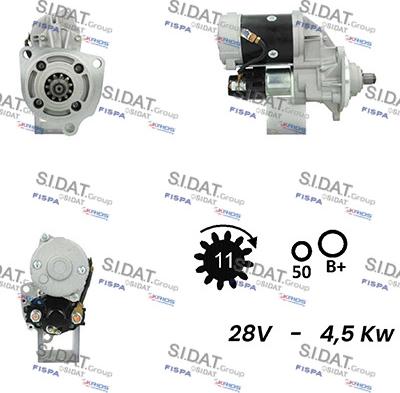 Sidat S24NK0029A2 - Motorino d'avviamento autozon.pro