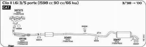 Sigam 507373 - Curva di raccordo, Imp. gas scarico autozon.pro