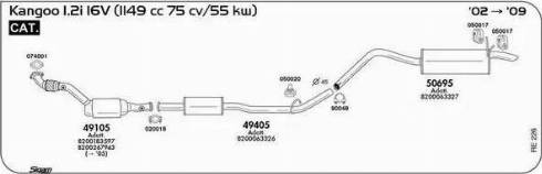 Sigam 050017 - Supporto, Imp. gas scarico autozon.pro