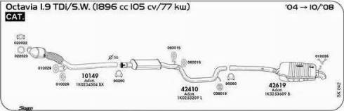 Sigam 060015 - Supporto, Imp. gas scarico autozon.pro