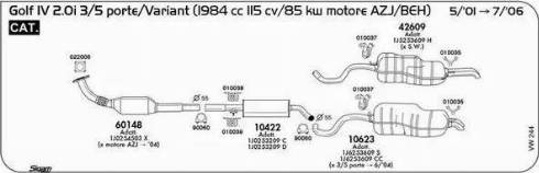 Sigam 010037 - Supporto, Imp. gas scarico autozon.pro