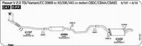 Sigam 90057 - Connettore tubi, Imp. gas scarico autozon.pro