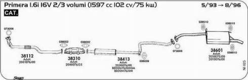 Sigam 038010 - Supporto, Imp. gas scarico autozon.pro