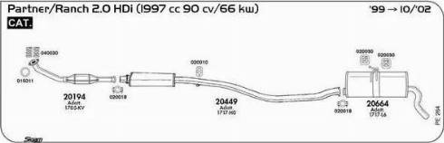 Sigam 020010 - Supporto, Imp. gas scarico autozon.pro