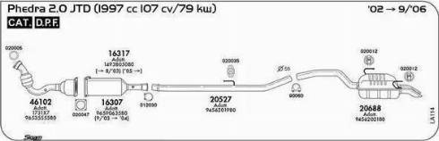 Sigam 020035 - Supporto, Imp. gas scarico autozon.pro