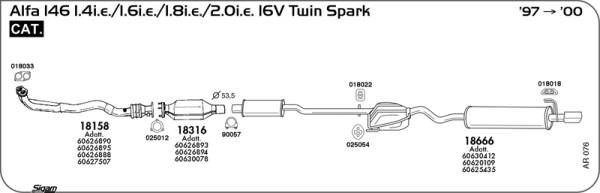 Sigam AR076 - Impianto gas scarico autozon.pro