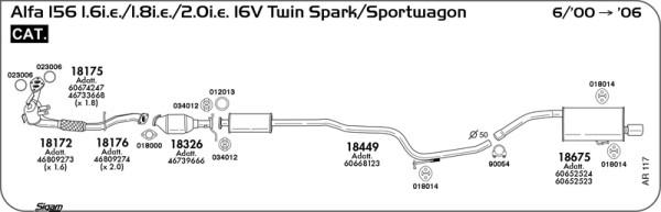 Sigam AR117 - Impianto gas scarico autozon.pro