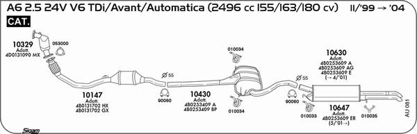 Sigam AU081 - Impianto gas scarico autozon.pro