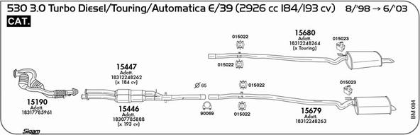 Sigam BM084 - Impianto gas scarico autozon.pro