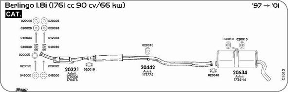 Sigam CI013 - Impianto gas scarico autozon.pro
