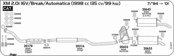 Sigam CI077 - Impianto gas scarico autozon.pro