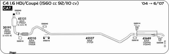 Sigam CI179 - Impianto gas scarico autozon.pro