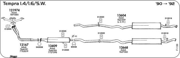 Sigam FI139 - Impianto gas scarico autozon.pro