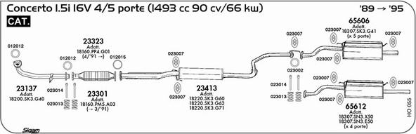 Sigam HO055 - Impianto gas scarico autozon.pro