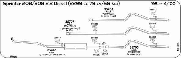 Sigam ME078 - Impianto gas scarico autozon.pro