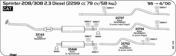 Sigam ME123 - Impianto gas scarico autozon.pro