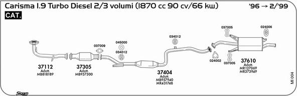 Sigam MI004 - Impianto gas scarico autozon.pro