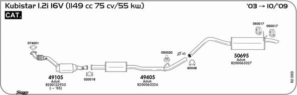 Sigam NI099 - Impianto gas scarico autozon.pro