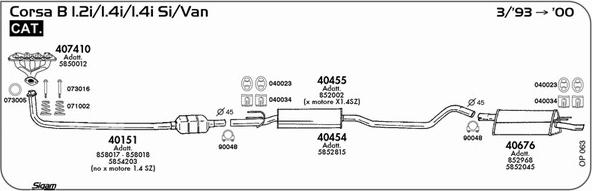 Sigam OP063 - Impianto gas scarico autozon.pro