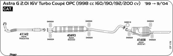 Sigam OP178 - Impianto gas scarico autozon.pro
