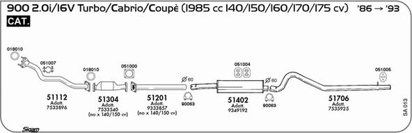 Sigam SA013 - Impianto gas scarico autozon.pro